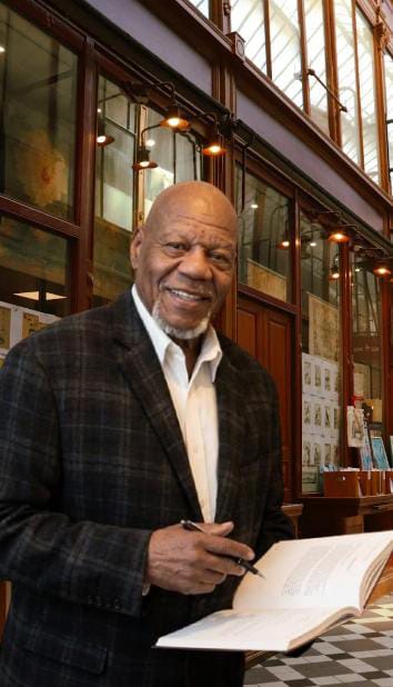 Dr. Donald Brown at a book signing