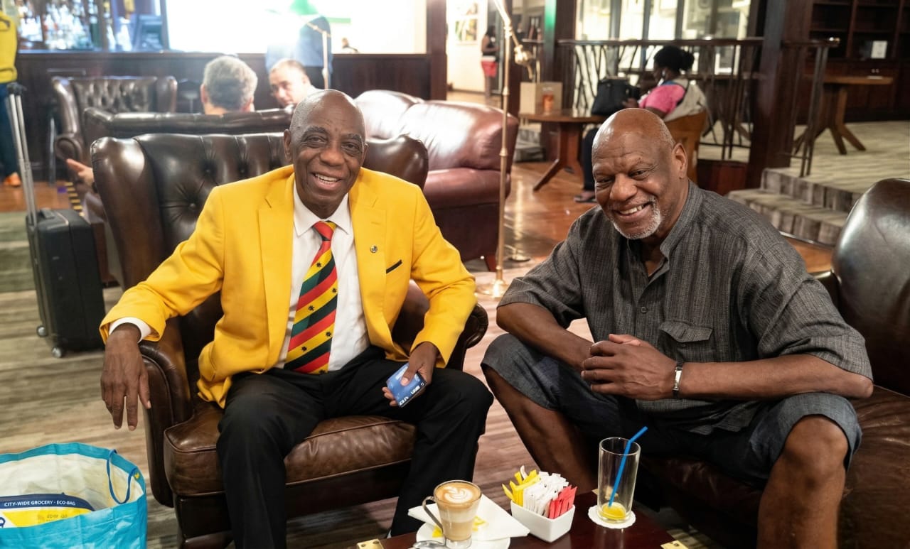 Dr. Donald Brown with the late Dr. Thomas Mensah